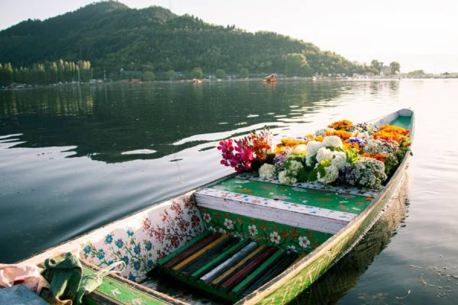 Kashmir for All flower boat on dal lake